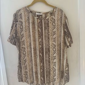 Equipment Snake Print Top